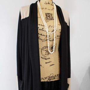 LaMade cotton and suede cardigan